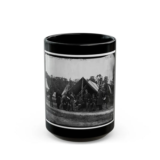 Gettysburg, Pennsylvania. Field And Staff Officers, 69th Pennsylvania (U.S. Civil War) Black Coffee Mug-15oz-Go Mug Yourself