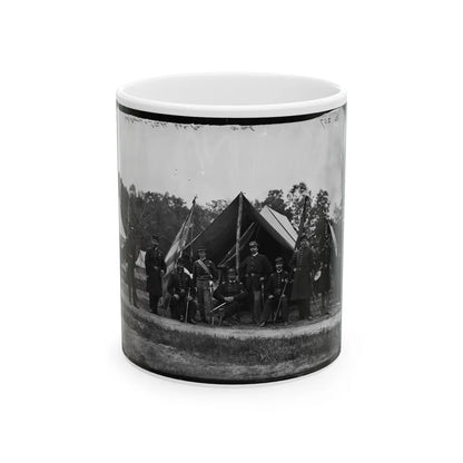 Gettysburg, Pennsylvania. Field And Staff Officers, 69th Pennsylvania (U.S. Civil War) White Coffee Mug-11oz-Go Mug Yourself