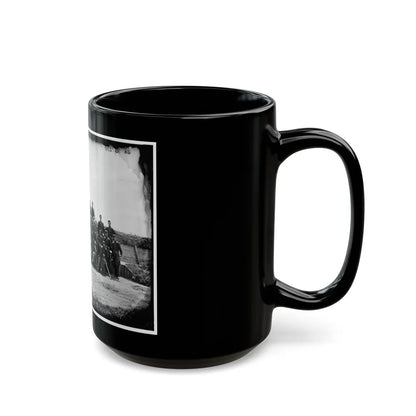 Gettysburg, Pennsylvania. Officers Of 50th Regiment Pennsylvania Infantry (U.S. Civil War) Black Coffee Mug-Go Mug Yourself