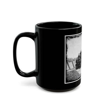 Gettysburg, Pennsylvania. Officers Of 50th Regiment Pennsylvania Infantry (U.S. Civil War) Black Coffee Mug-Go Mug Yourself