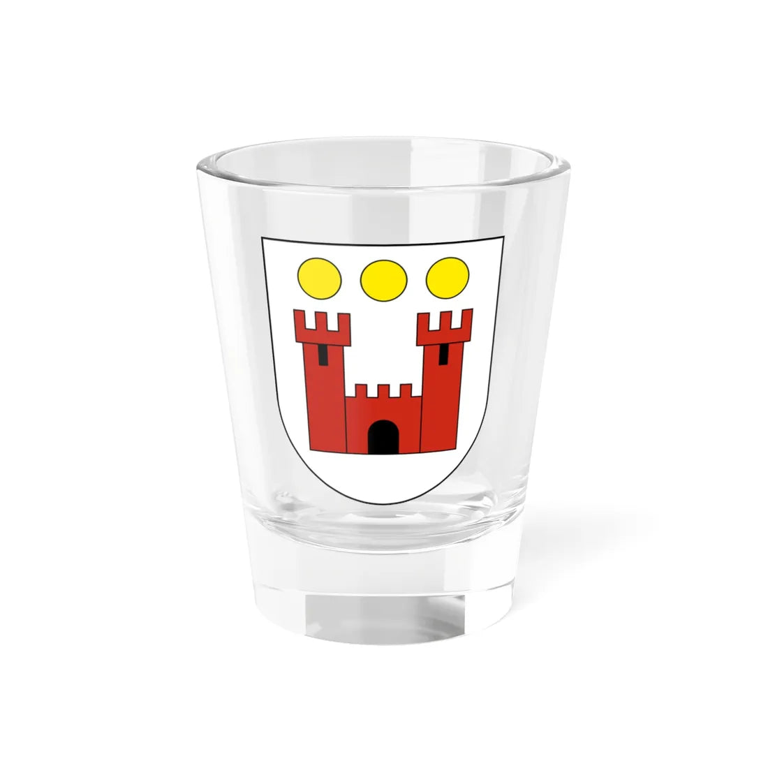 Geuensee-blazon (Switzerland) (Coat of Arms) Shot Glass 1.5oz 1.5oz - Go Mug Yourself