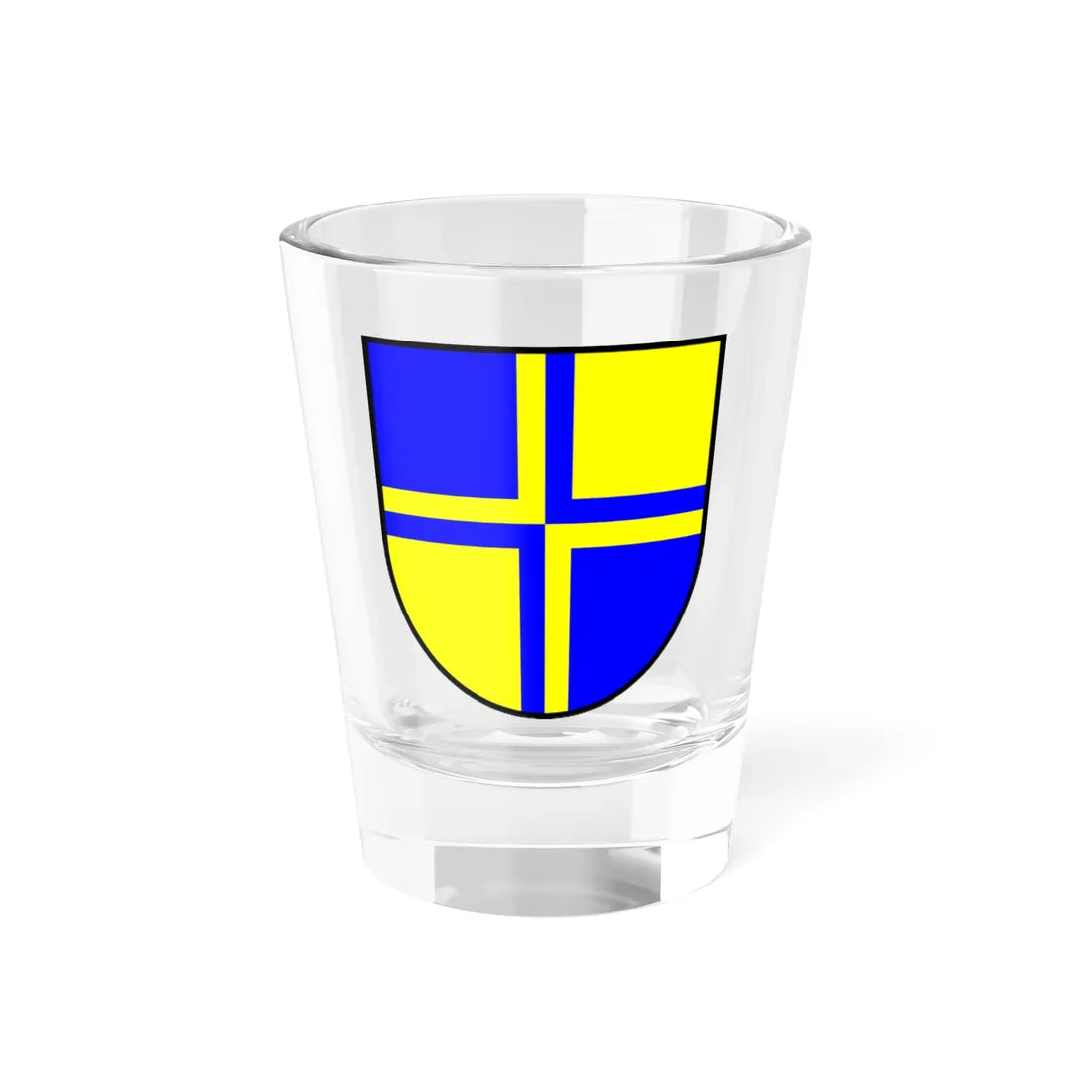Gevierendeeld kruis (Switzerland) (Coat of Arms) Shot Glass 1.5oz 1.5oz - Go Mug Yourself