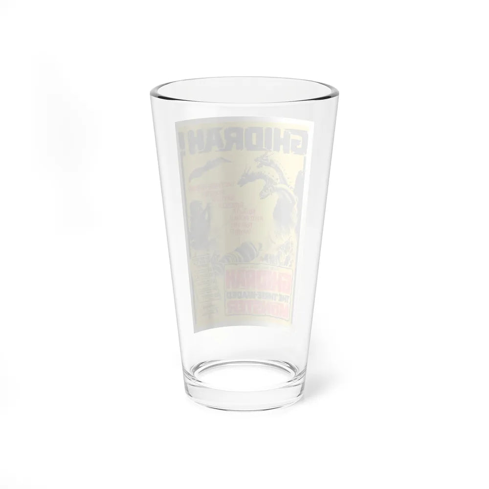 GHIDRAH THE THREE HEADED MONSTER GODZILLA 1964 Movie Poster - Pint Glass 16oz-Go Mug Yourself