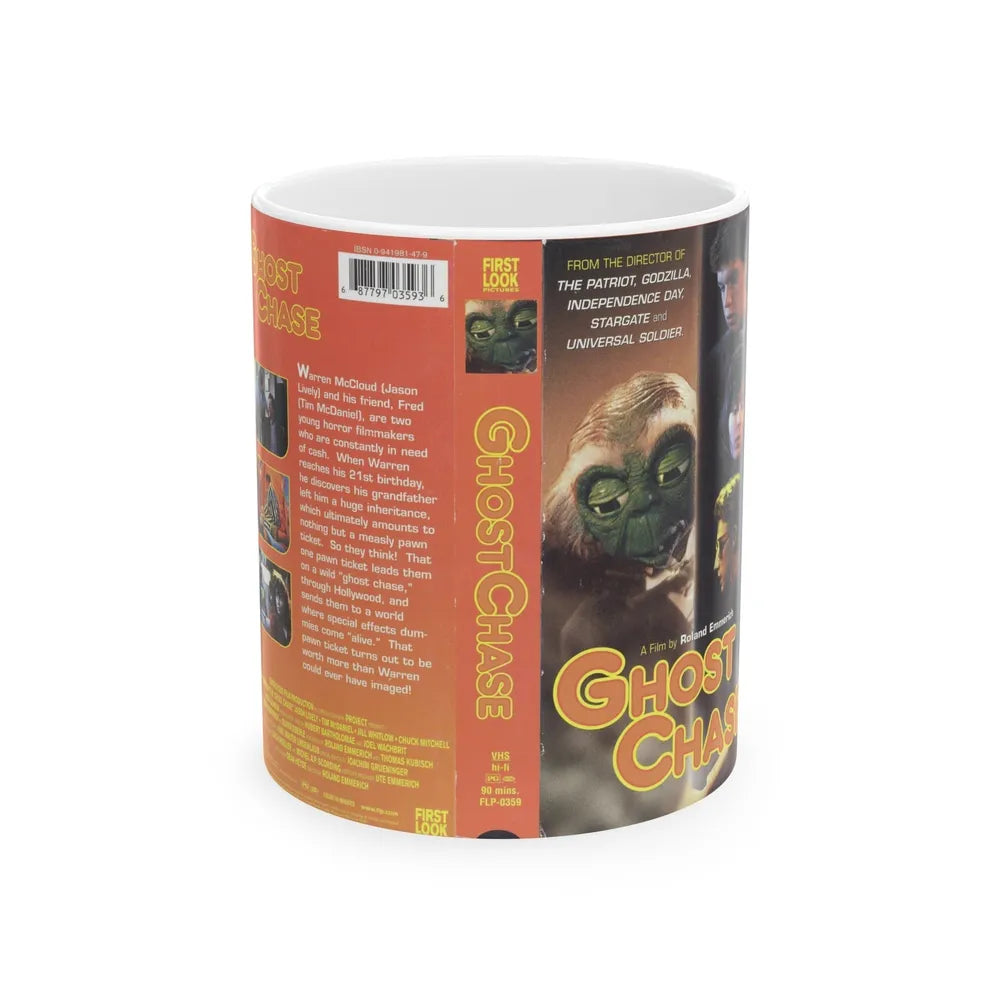 GHOST CHASE (VHS COVER) - White Coffee Mug-11oz-Go Mug Yourself