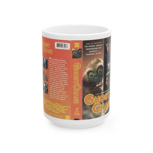 GHOST CHASE (VHS COVER) - White Coffee Mug 15oz - Go Mug Yourself