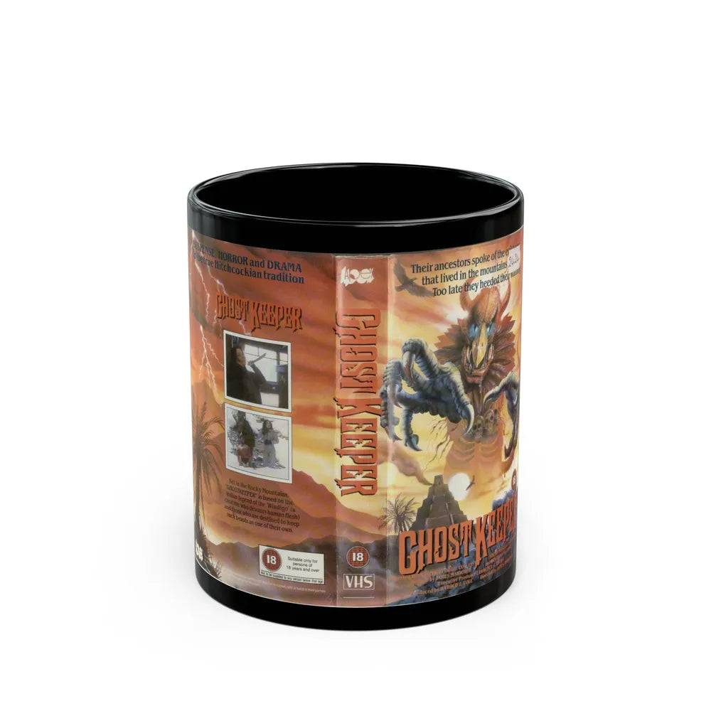 GHOST KEEPER (VHS COVER) - Black Coffee Mug-11oz-Go Mug Yourself