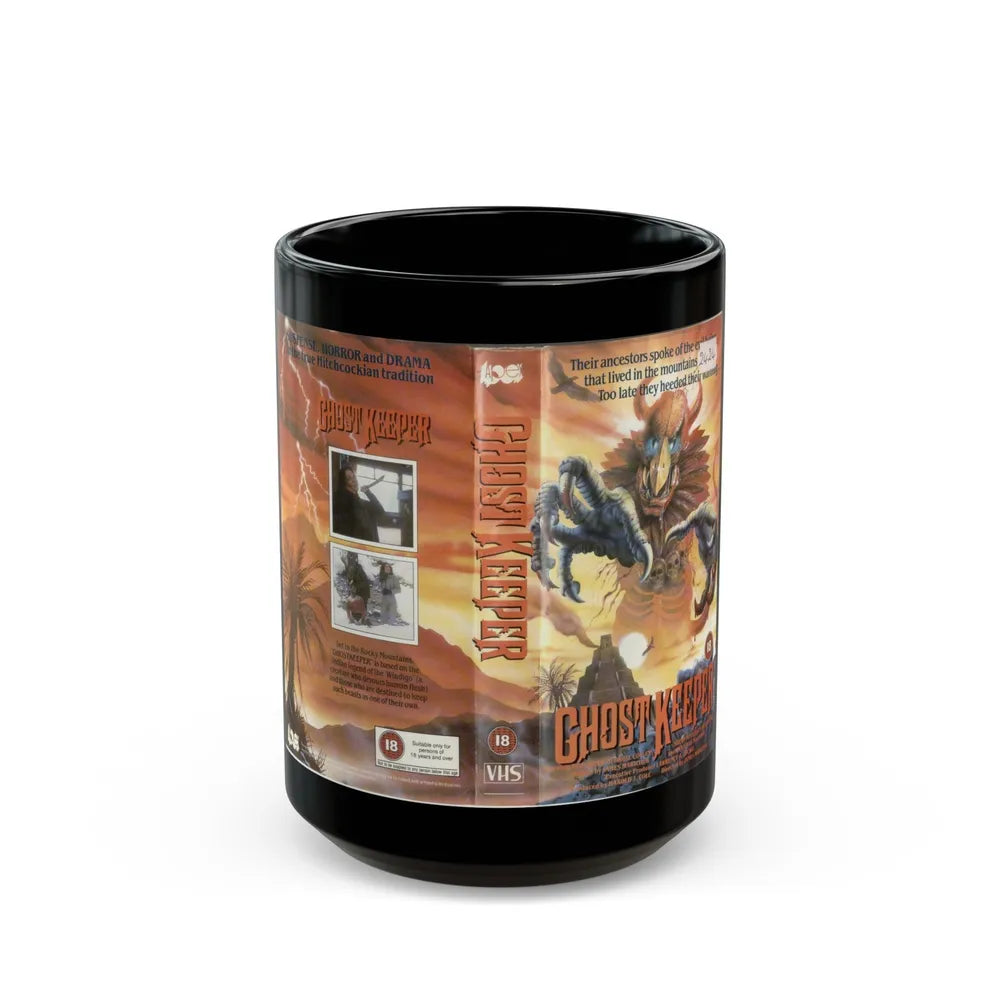 GHOST KEEPER (VHS COVER) - Black Coffee Mug-15oz-Go Mug Yourself