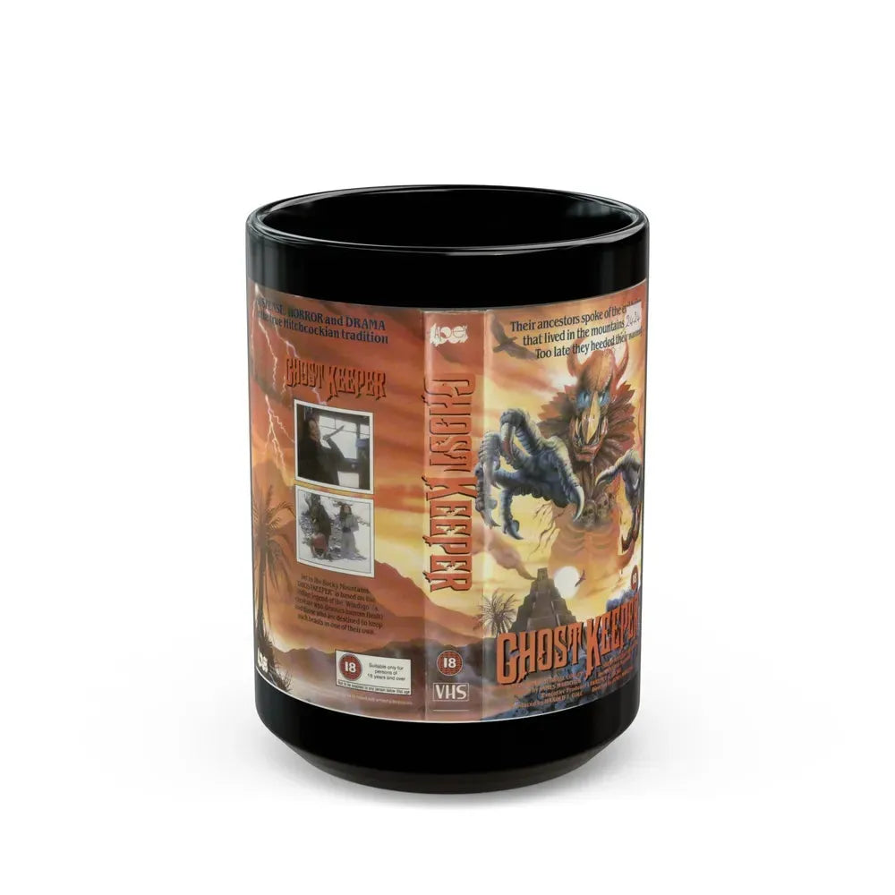 GHOST KEEPER (VHS COVER) - Black Coffee Mug 15oz - Go Mug Yourself