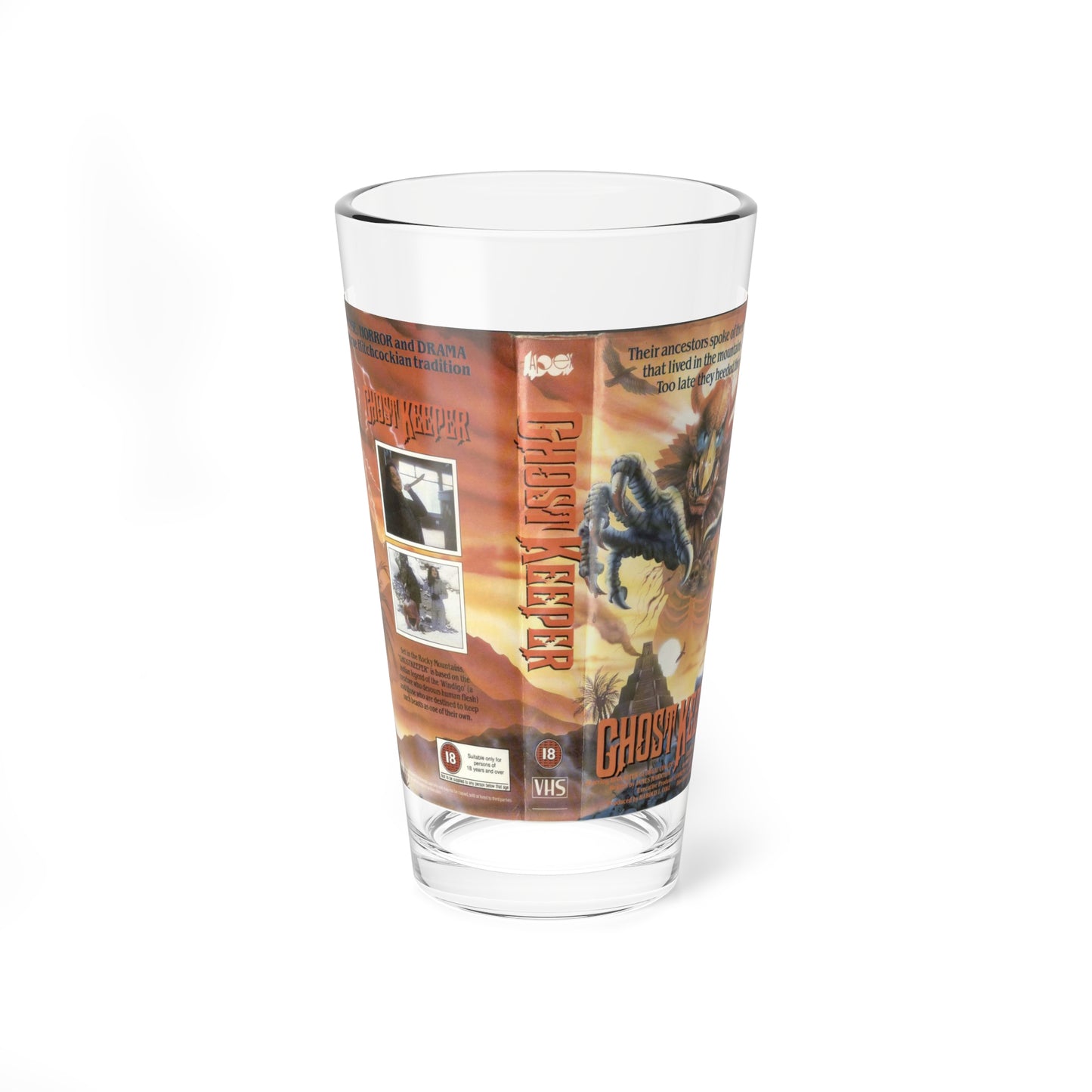 GHOST KEEPER (VHS COVER) Pint Glass 16oz-16oz-Go Mug Yourself