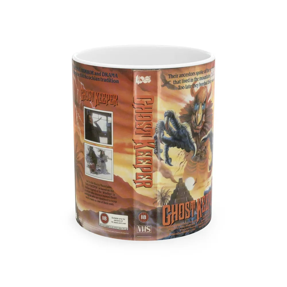 GHOST KEEPER (VHS COVER) - White Coffee Mug-11oz-Go Mug Yourself