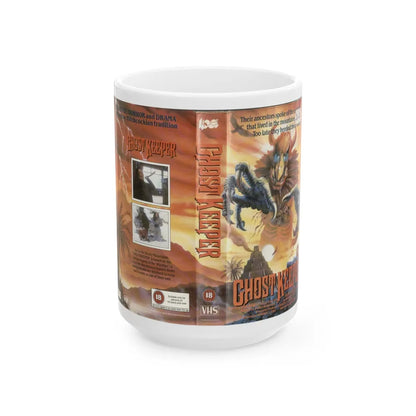 GHOST KEEPER (VHS COVER) - White Coffee Mug-15oz-Go Mug Yourself