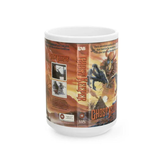 GHOST KEEPER (VHS COVER) - White Coffee Mug 15oz - Go Mug Yourself