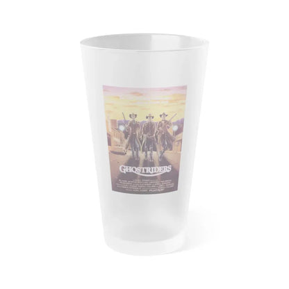 GHOST RIDERS 1987 Movie Poster - Frosted Pint Glass 16oz Default Title - Go Mug Yourself