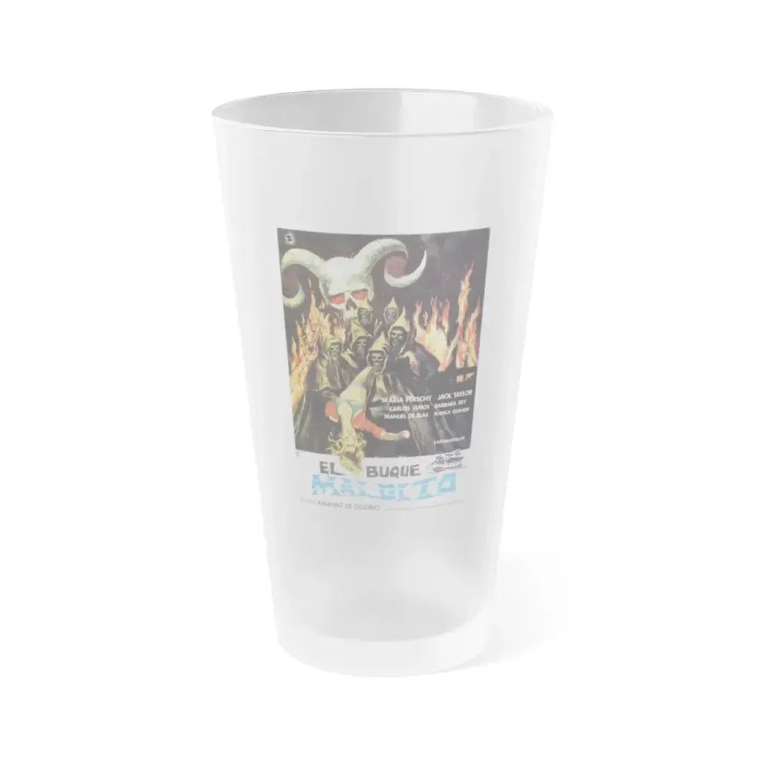 GHOST SHIPS OF THE BLIND DEAD (THE GHOST GALLEON) (SPANISH) 1974 Movie Poster - Frosted Pint Glass 16oz Default Title - Go Mug Yourself