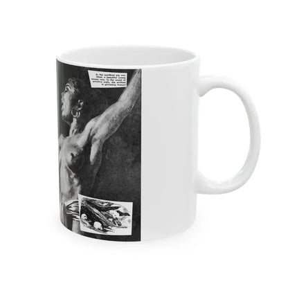 Ghost that fed on Human Flesh, Real Men magazine, December 1958 - White Coffee Mug - Go Mug Yourself
