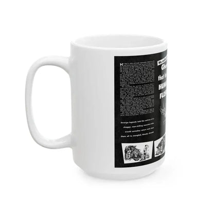 Ghost that fed on Human Flesh, Real Men magazine, December 1958 - White Coffee Mug - Go Mug Yourself