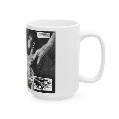 Ghost that fed on Human Flesh, Real Men magazine, December 1958 - White Coffee Mug - Go Mug Yourself