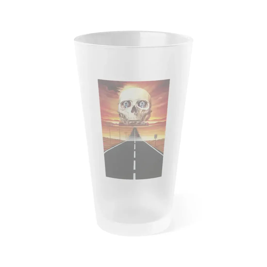 GHOST TOWN (TEASER) 1988 Movie Poster - Frosted Pint Glass 16oz Default Title - Go Mug Yourself