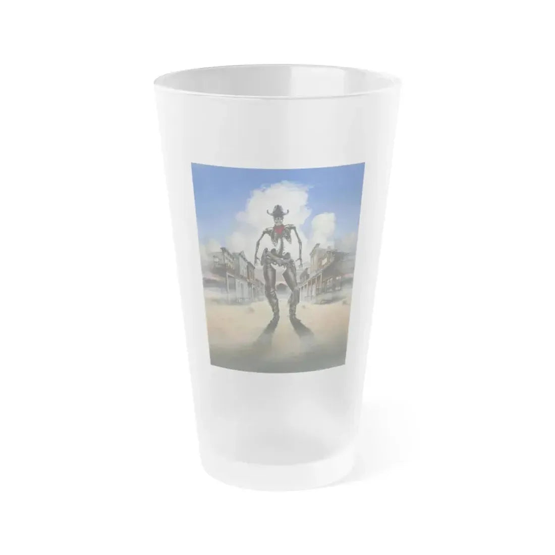 GHOST TOWN (TEASER 2) 1988 Movie Poster - Frosted Pint Glass 16oz Default Title - Go Mug Yourself