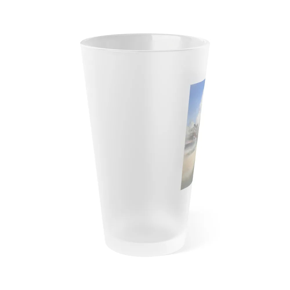 GHOST TOWN (TEASER 2) 1988 Movie Poster - Frosted Pint Glass 16oz-Go Mug Yourself