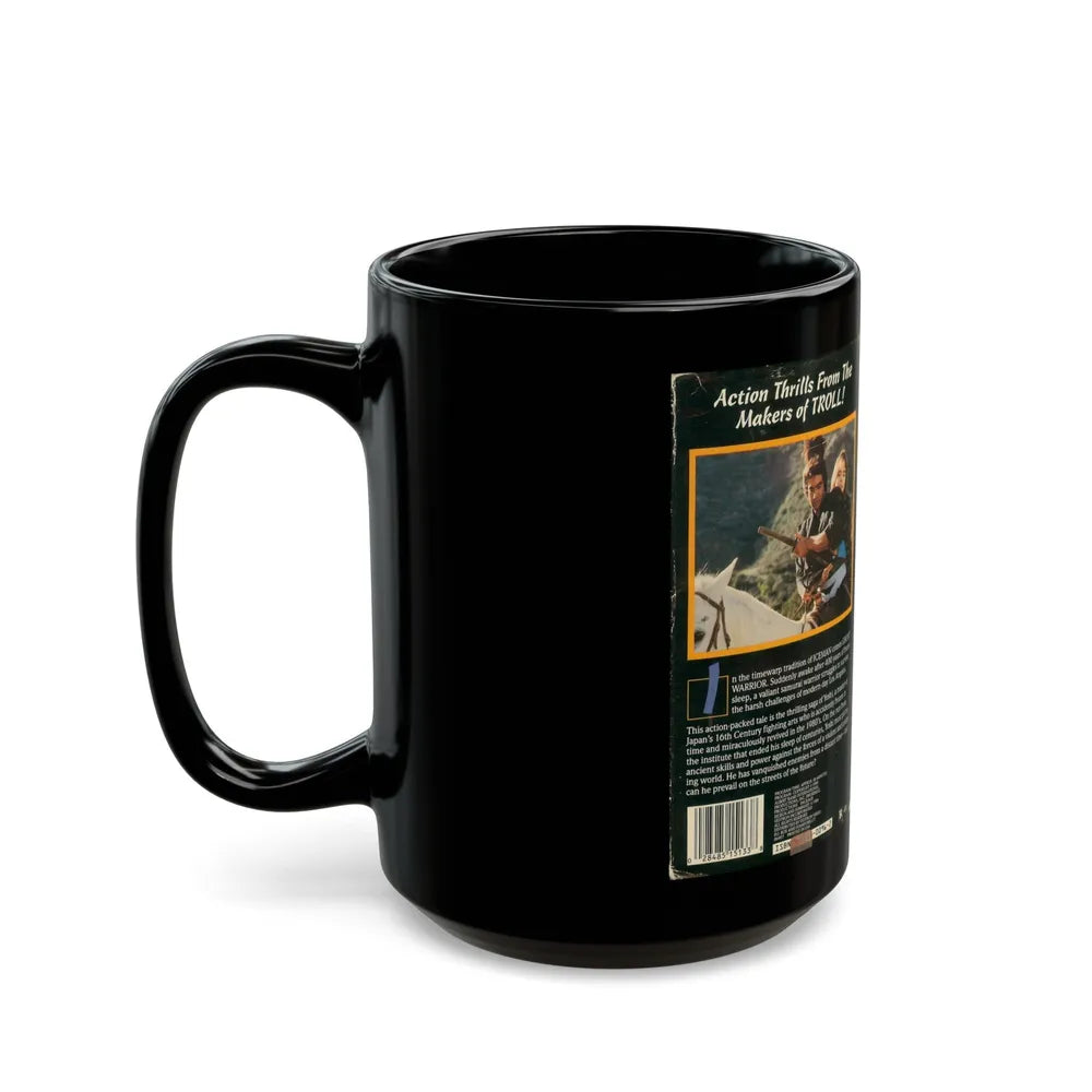 GHOST WARRIOR (VHS COVER) - Black Coffee Mug-Go Mug Yourself