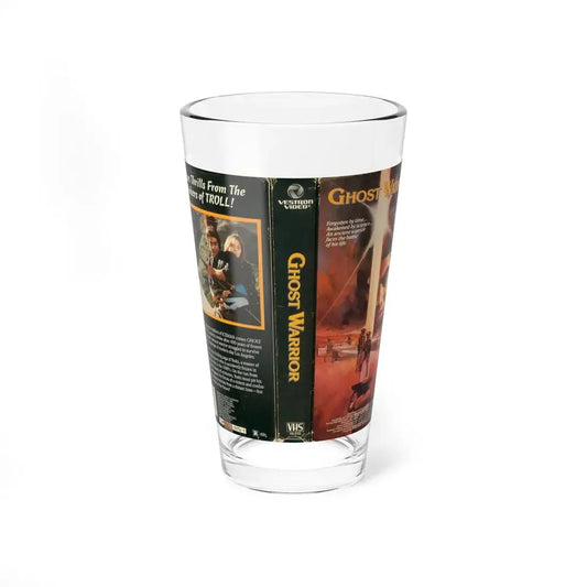 GHOST WARRIOR (VHS COVER) Pint Glass 16oz 16oz - Go Mug Yourself