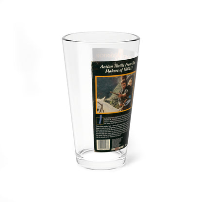 GHOST WARRIOR (VHS COVER) Pint Glass 16oz-Go Mug Yourself