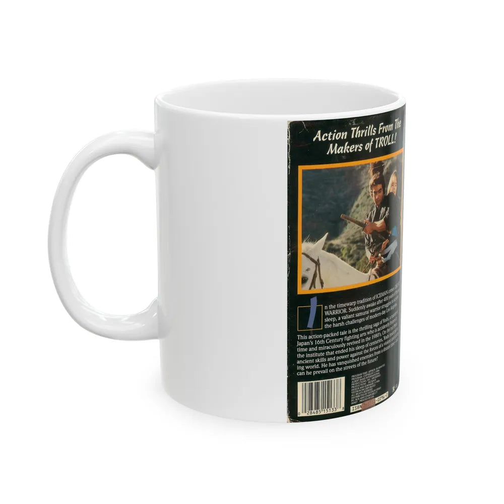 GHOST WARRIOR (VHS COVER) - White Coffee Mug-Go Mug Yourself