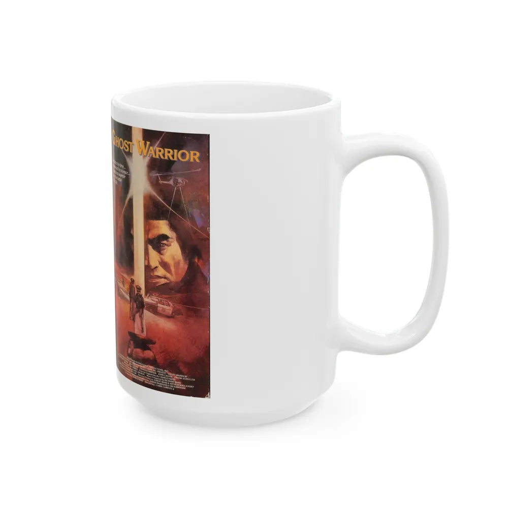 GHOST WARRIOR (VHS COVER) - White Coffee Mug-Go Mug Yourself