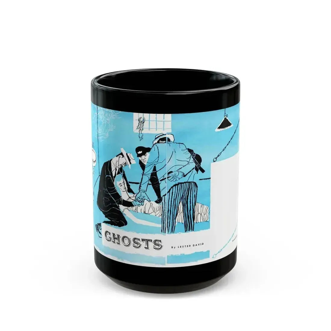 Ghosts, Bluebook Magazine, November 1953 - Black Coffee Mug 15oz - Go Mug Yourself