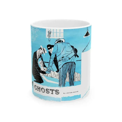 Ghosts, Bluebook Magazine, November 1953 - White Coffee Mug 11oz - Go Mug Yourself