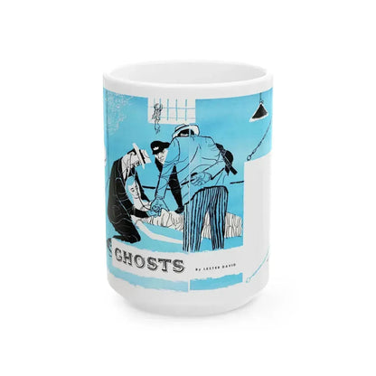 Ghosts, Bluebook Magazine, November 1953 - White Coffee Mug 15oz - Go Mug Yourself