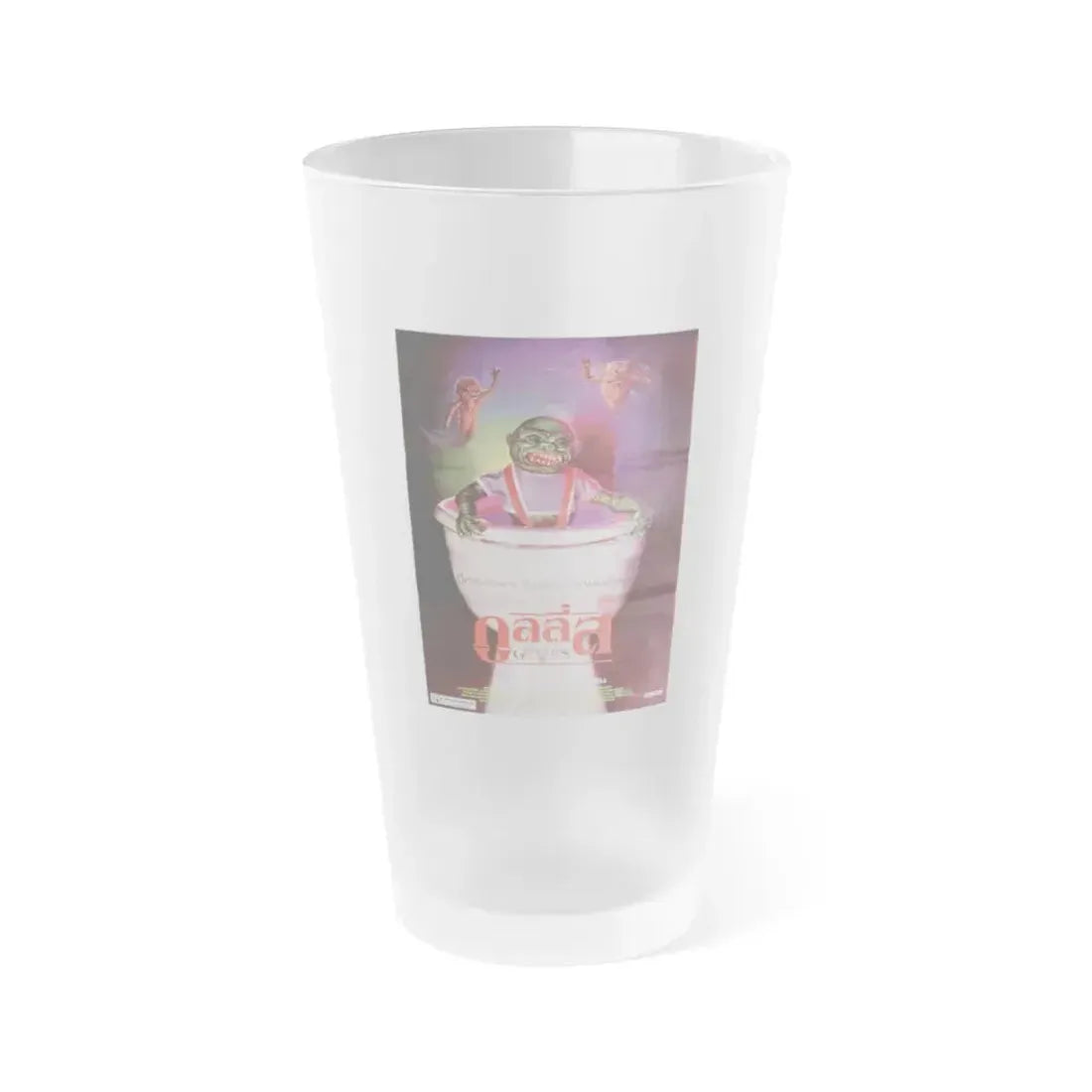 GHOULIES (THAI) 1985 Movie Poster - Frosted Pint Glass 16oz Default Title - Go Mug Yourself