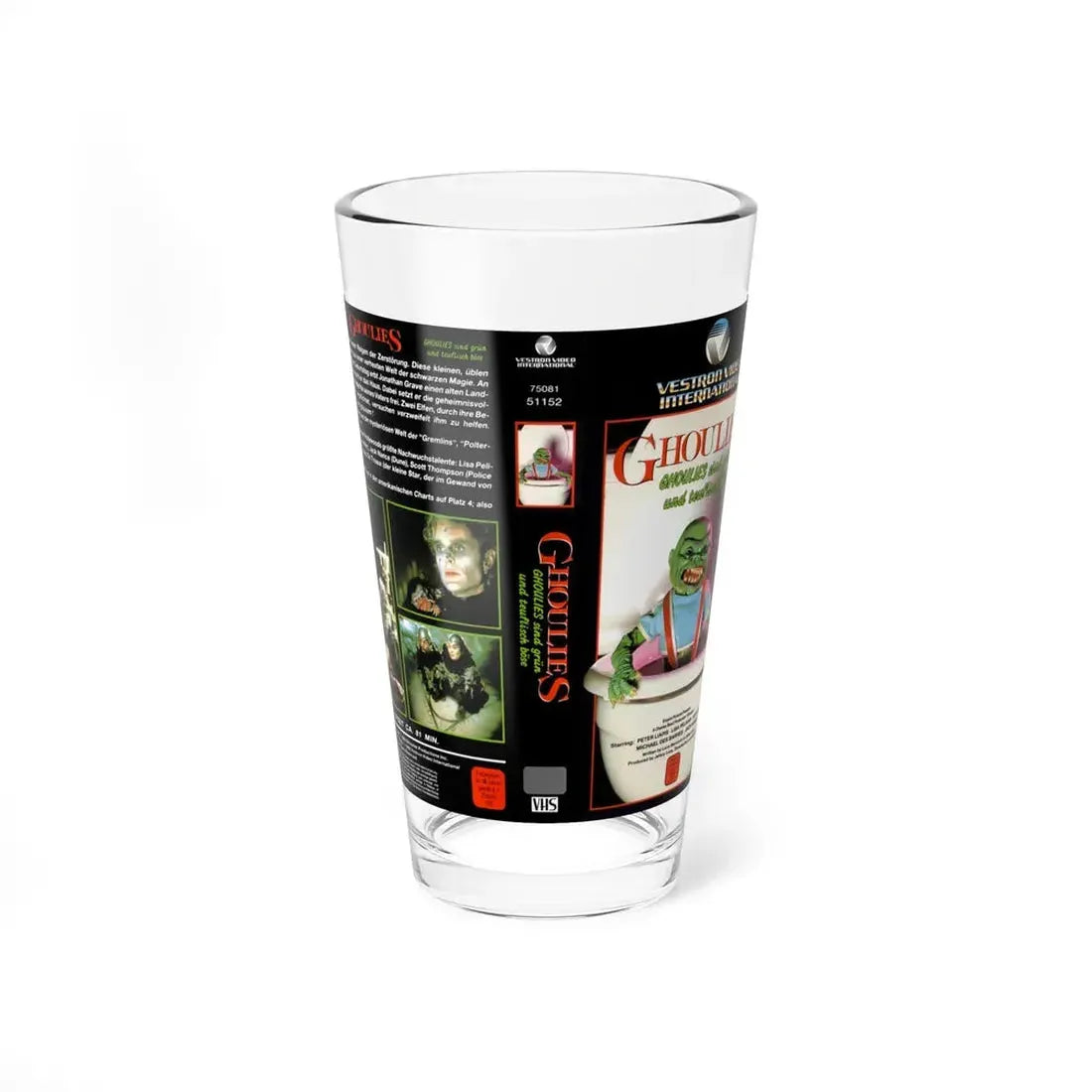 GHOULIES (VHS COVER) Pint Glass 16oz 16oz - Go Mug Yourself