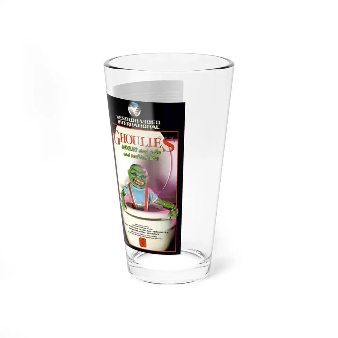 GHOULIES (VHS COVER) Pint Glass 16oz - Go Mug Yourself