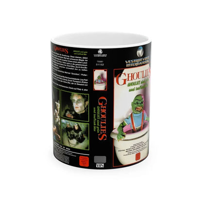 GHOULIES (VHS COVER) - White Coffee Mug 11oz - Go Mug Yourself