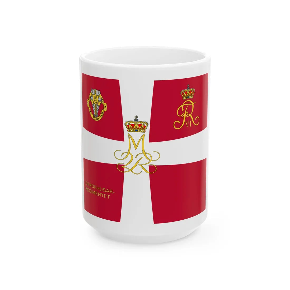 GHR estandart (Denmark) White Coffee Mug 15oz - Go Mug Yourself