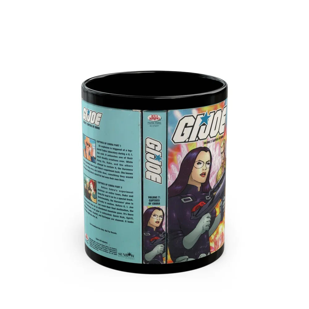 GI JOE CAPTIVES OF COBRA (VHS COVER) - Black Coffee Mug-11oz-Go Mug Yourself