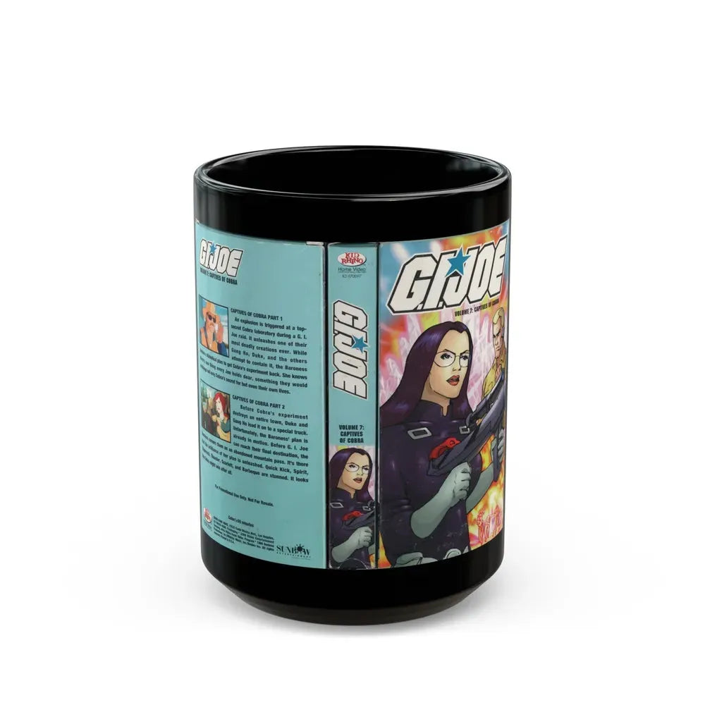 GI JOE CAPTIVES OF COBRA (VHS COVER) - Black Coffee Mug 15oz - Go Mug Yourself