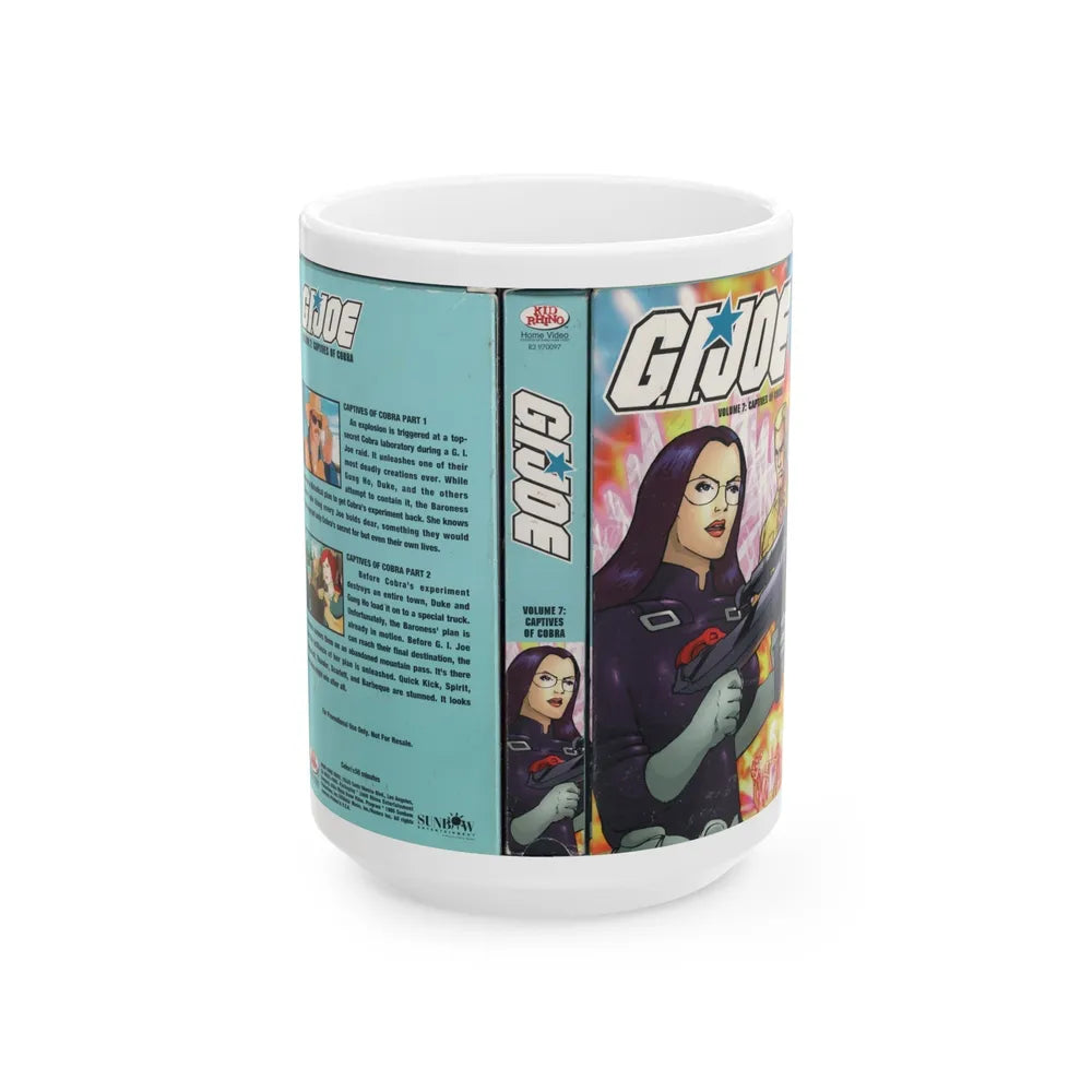 GI JOE CAPTIVES OF COBRA (VHS COVER) - White Coffee Mug-15oz-Go Mug Yourself