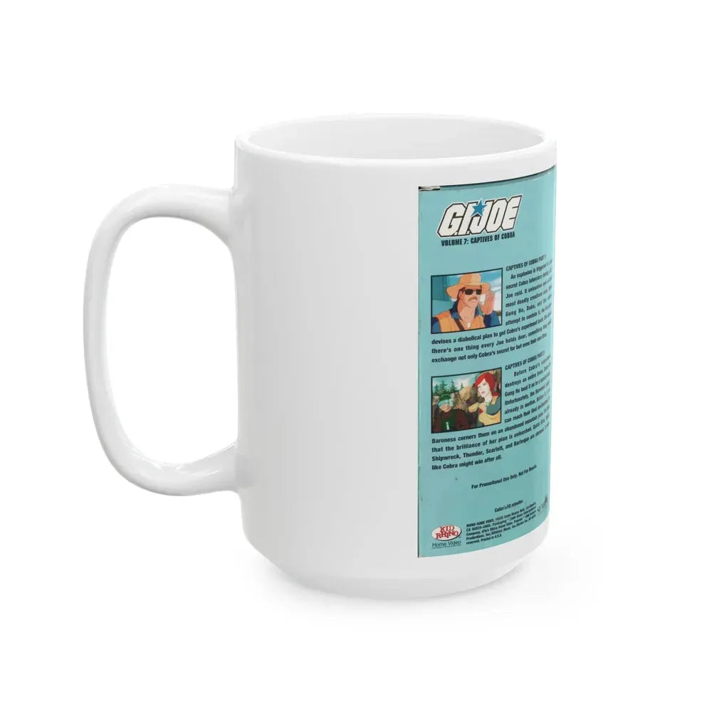GI JOE CAPTIVES OF COBRA (VHS COVER) - White Coffee Mug - Go Mug Yourself