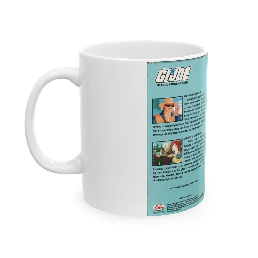 GI JOE CAPTIVES OF COBRA (VHS COVER) - White Coffee Mug - Go Mug Yourself