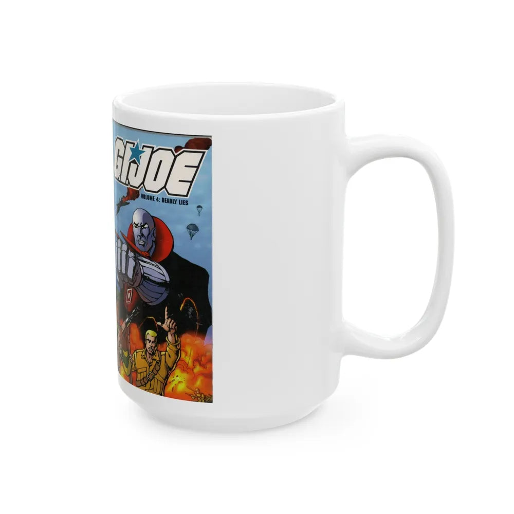 GI JOE DEADLY LIES (VHS COVER) - White Coffee Mug-Go Mug Yourself