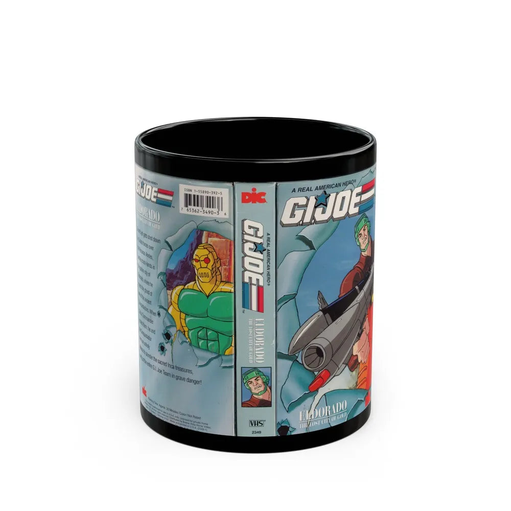 GI JOE EL DORADO (VHS COVER) - Black Coffee Mug-11oz-Go Mug Yourself