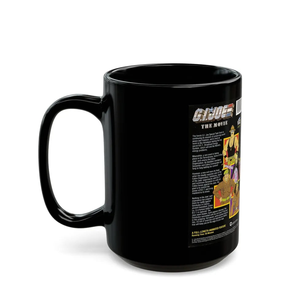 GI JOE THE MOVIE (VHS COVER) - Black Coffee Mug-Go Mug Yourself