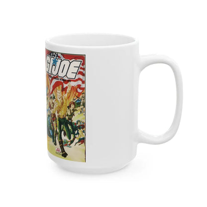 GI JOE WORLDS WITHOUT END (VHS COVER) - White Coffee Mug-Go Mug Yourself