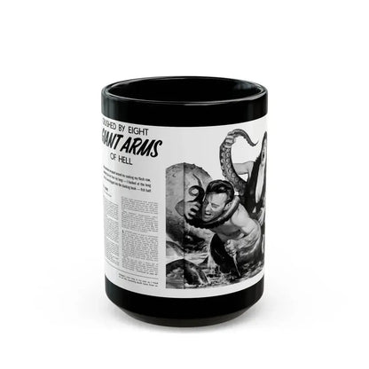 Giant Arms, True Men Stories, April 1959 - Black Coffee Mug 15oz - Go Mug Yourself