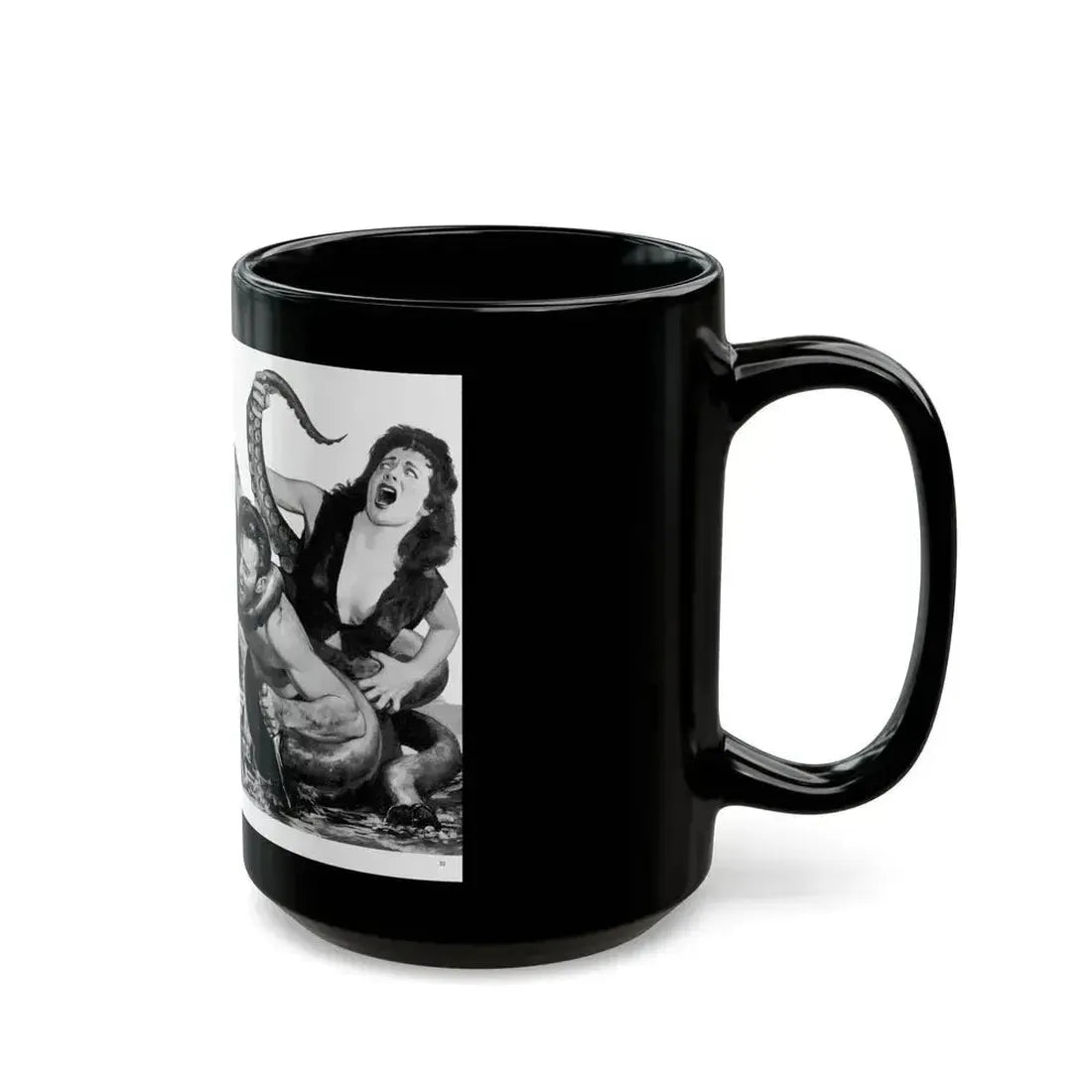 Giant Arms, True Men Stories, April 1959 - Black Coffee Mug - Go Mug Yourself