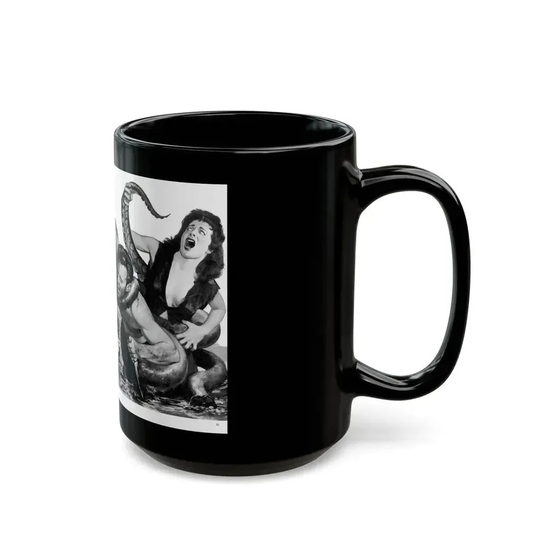 Giant Arms, True Men Stories, April 1959 - Black Coffee Mug - Go Mug Yourself