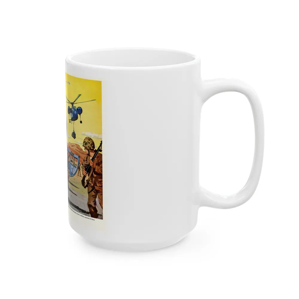 Giant Assault Helicopters, 1956 - White Coffee Mug-Go Mug Yourself